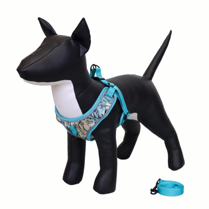 Arnés y Correa para Perro - Diseño Atigrado, Talla L