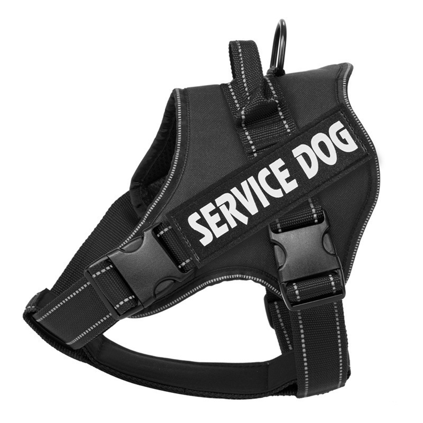Arnés de Servicio Extra Doble para Perro - Color Negro Talla M