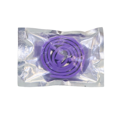 COLLAR ANTIPULGAS PARA PERRO GRANDE EN BOLSA COLOR MORADO