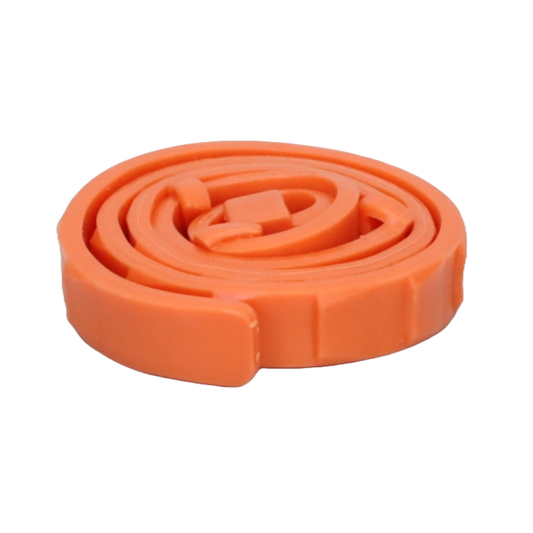 COLLAR ANTIPULGAS PARA PERRO GRANDE EN BOLSA COLOR NARANJA