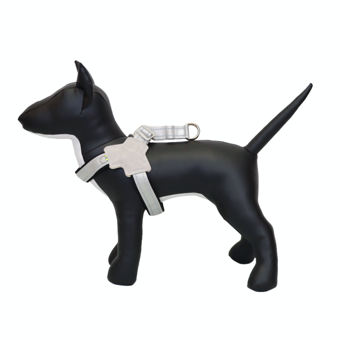 ARNÉS PARA PERRO EN FORMA DE Y - COLOR NEGRO, TALLA XL