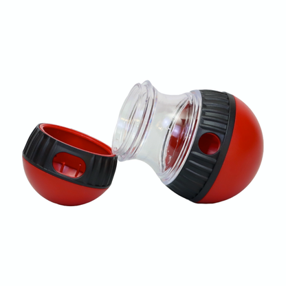 JUGUETE INTERACTIVO Y DISPENSADOR DE PREMIOS PARA PERROS COLOR ROJO