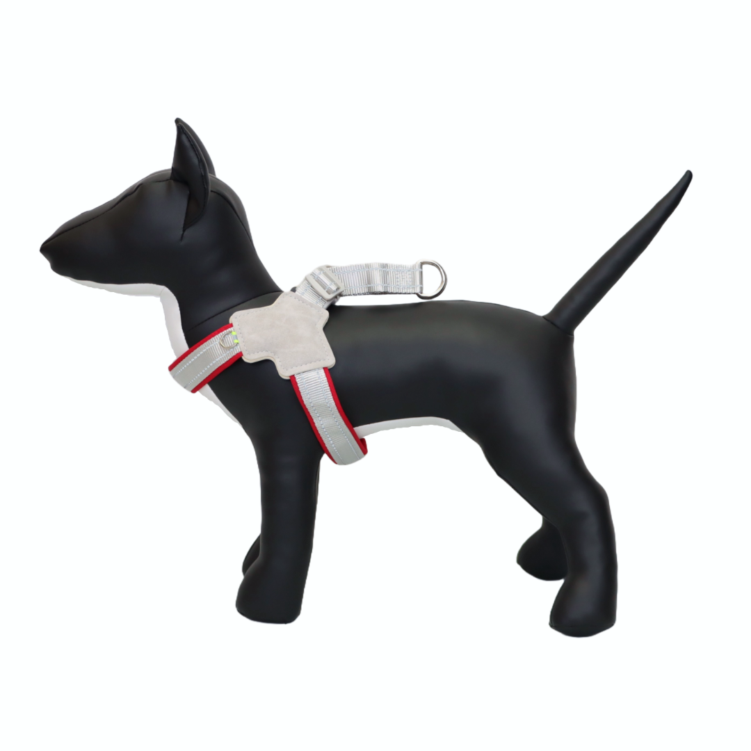 ARNÉS PARA PERRO EN FORMA DE Y - COLOR ROJO, TALLA L