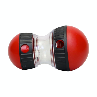 JUGUETE INTERACTIVO Y DISPENSADOR DE PREMIOS PARA PERROS COLOR ROJO