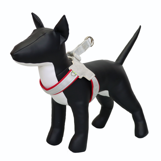 ARNÉS PARA PERRO EN FORMA DE Y - COLOR ROJO, TALLA M