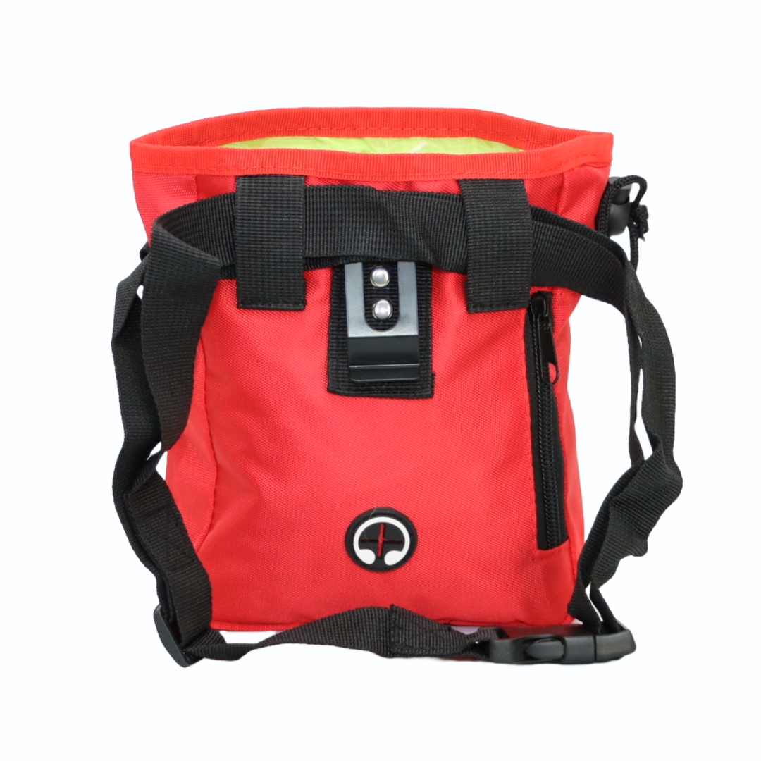BOLSA DE ENTRENAMIENTO PARA MASCOTAS COLOR ROJO