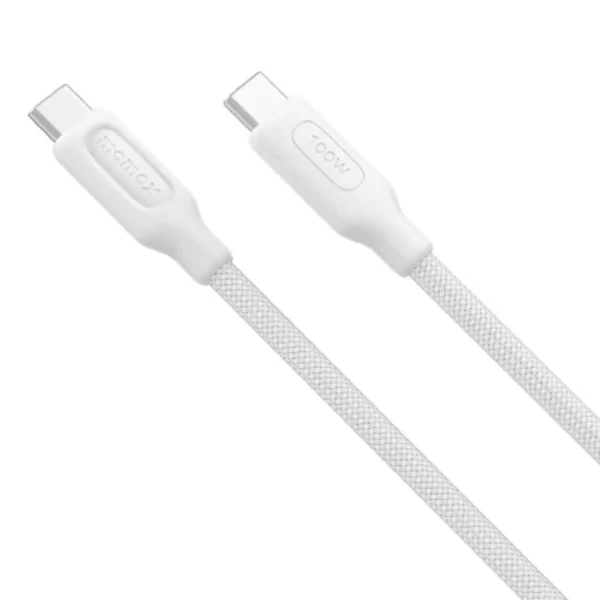 Cable USB-C a USB-C Momax Elite 100W PD 2 m Blanco