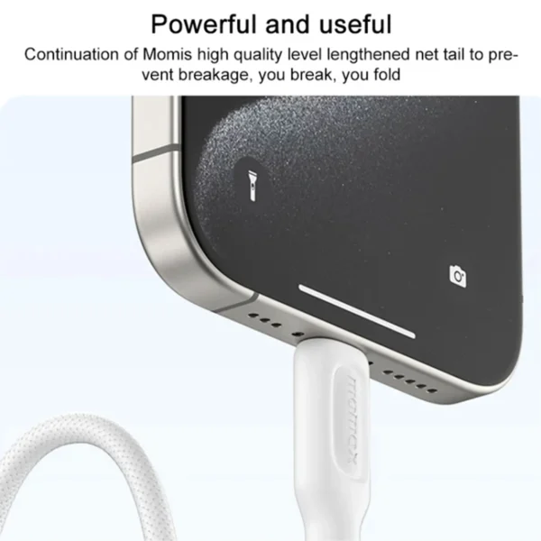 Cable USB-C a USB-C Momax Elite 100W PD 2 m Blanco