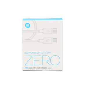 Cable USB-C a USB-C Momax Zero Series 100W PD 1 m Blanco