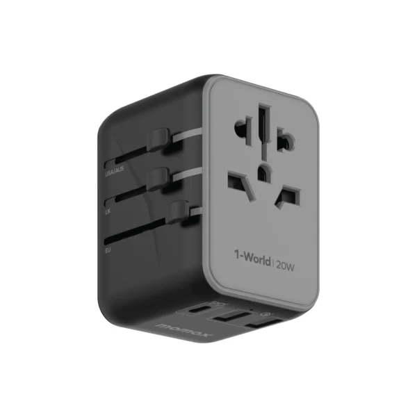Cargador Adaptador Universal de Viaje Momax 20W PD USB-C