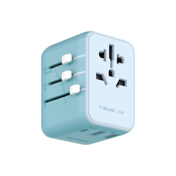 Cargador Adaptador Universal de Viaje Momax 20W PD USB-C