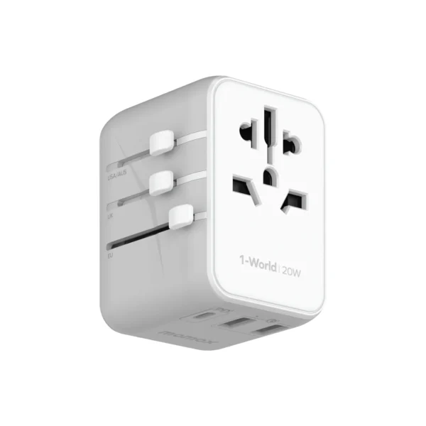 Cargador Adaptador Universal de Viaje Momax 20W PD USB-C