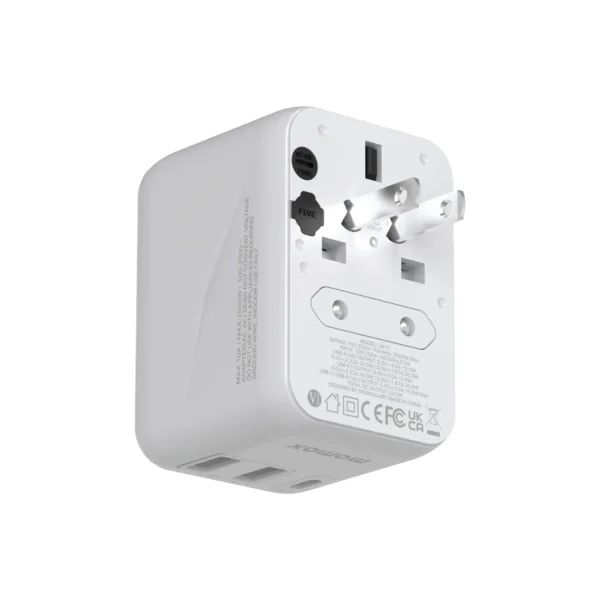 Cargador Adaptador Universal de Viaje Momax 20W PD USB-C