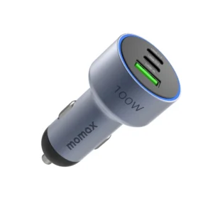 Cargador de Celular para Auto Momax 100W 2 USB-C + 1 USB-A