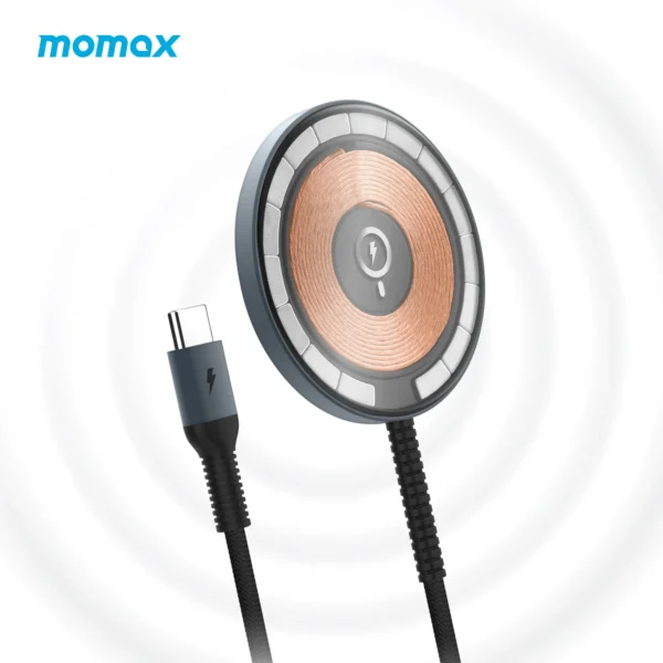 Cargador Inalámbrico Magnético Momax Q.Mag 2 de 15W USB-C