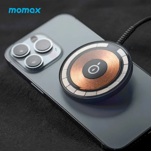 Cargador Inalámbrico Magnético Momax Q.Mag 2 de 15W USB-C