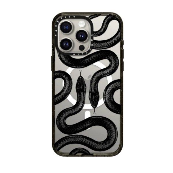 Case MagSafe Black Kingsnake Marco Negro para iPhone