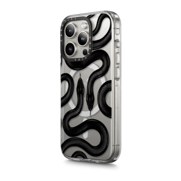 Case MagSafe Black Kingsnake Transparente para iPhone